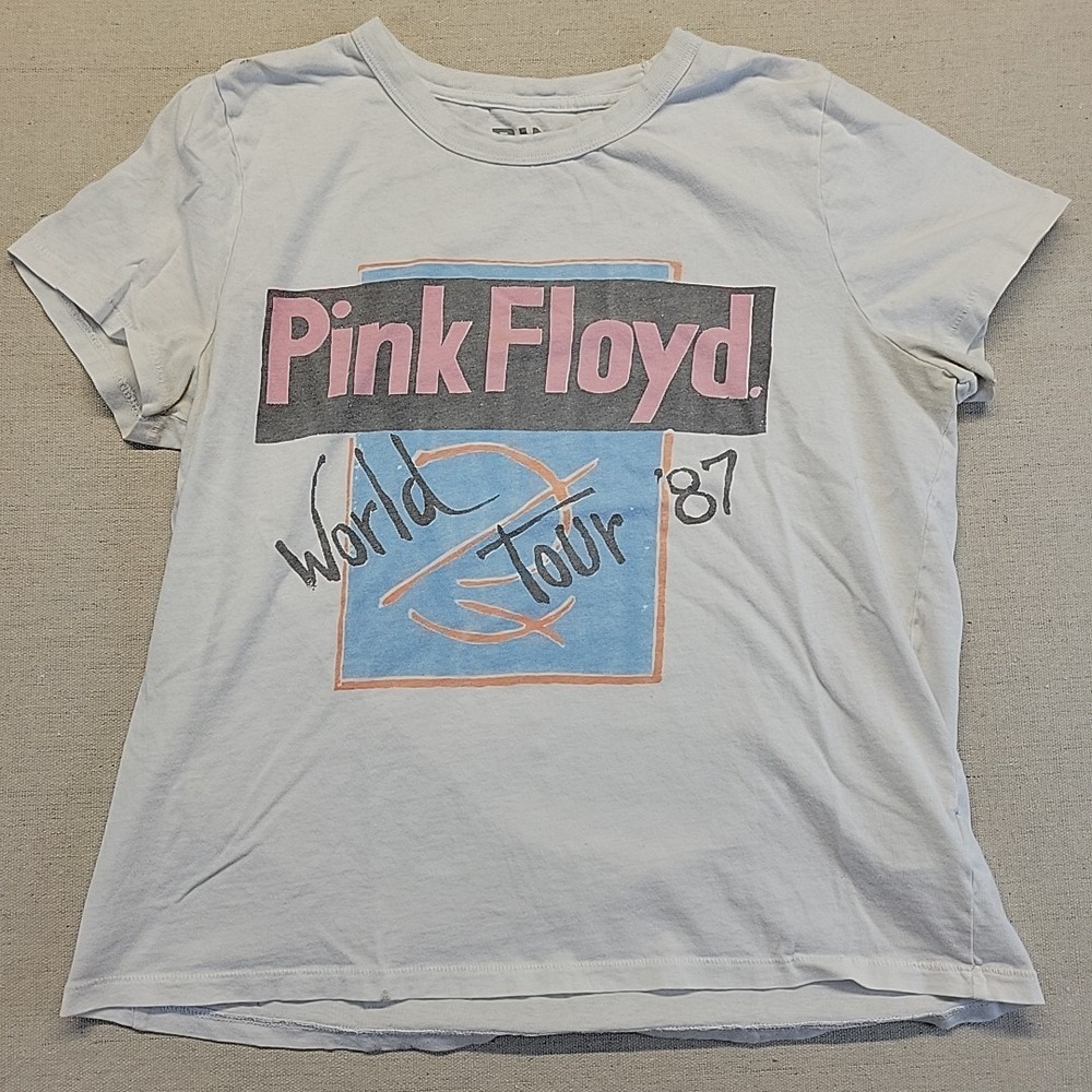 Lucky Brand Pink Floyd Women's M Graphic T-Shirt World Tour '87 Vintage Style